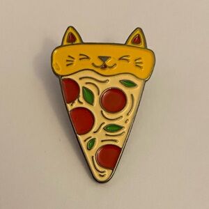 Cat Pizza Enamel Pin